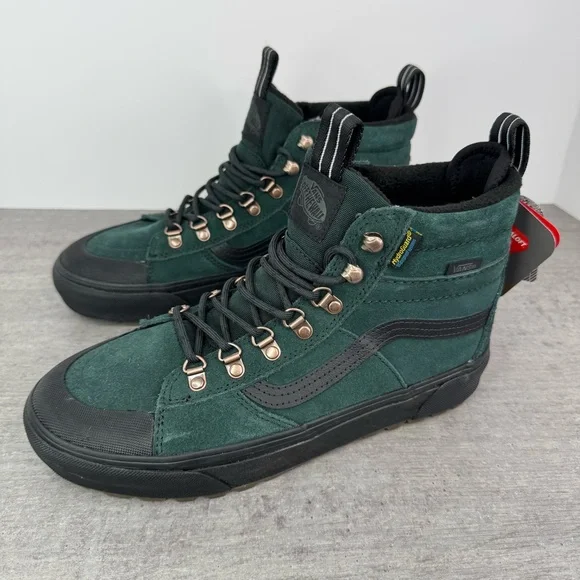 Vans Sk8-Hi MTE Waterproof Insulated Boots -Scarab Green- Men's 8/Women's 9.5